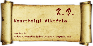 Keszthelyi Viktória névjegykártya