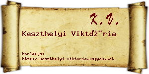Keszthelyi Viktória névjegykártya